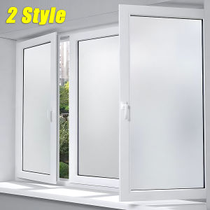 1-5Pcs 2M Window Privacy Film Frosted Glass Window Film Static Cling UV Blocking Window Clings Opaque Window Coverings for Home