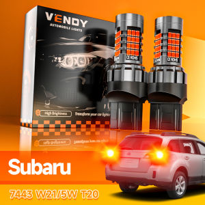 2pcs LED Brake Light Blub Lamp W21/5W 7443 T20 Canbus For Subaru Legacy 2005-2014 Forester 2003-2016 Impreza Outback XV BRZ