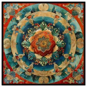 Tranh phông nền thờ cúng họa tiết tranh phật cổ điển tranh treo tường tranh dán tường in canvas. CGI - 447