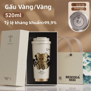 Bemega | Cốc Cách Nhiệt Đôi Mới Titanium