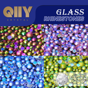 Mix Size Aurora Series Glass Non Hotfix Rhinestones 1440Pcs Glitter Crystal For Wedding Dress Garment Nail Art Decoration