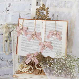 Cherry Blossom Sister Japanese Style Maison Pear Flower Small Bowknot Ornament Pendant Bag Accessories Pink Light Purple Delicate Feeling