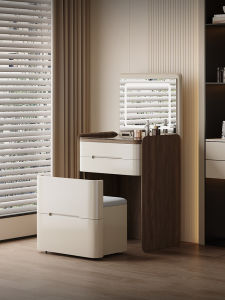 MENGLU | Space-Saving Flip-Top Dressing Table with Storage 50cm