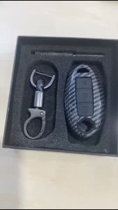 Case Carbon Smartkey Cover Key Kunci Nissan Livina Marck Juke - 7105