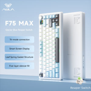 AULA | AULA F75 Max/F75 Mechanical Keyboard Custom 75% Layout RGB Backlight Wireless Bluetooth Gaming Keyboard With Screen And Knob