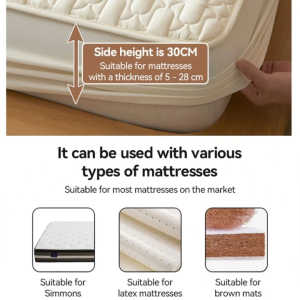 Waterproof Uratex Foam Cover With Elastic Band For 3-12 inch Comfortable Washable Mattress Protector Toppers Fitted Bedsheets