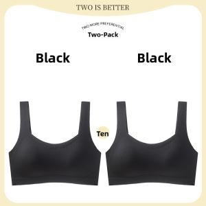 Miiow | Cat Woman Ice Silk Seamless Wide Strap Summer Bra Womens Outerwear With Chest Pad Underwear 2025 New Backless Bra Base Layer