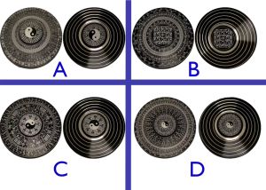 80mm Zodiac Yin Yang Metal Fidget Spinner Toys / Games / Toy / Game