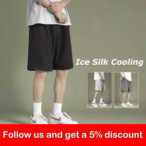 Men Shorts Casual Short Pants Men Summer Sports Shorts Ice Silk Shorts Loose Comfortable half Shorts Drawstring Shorts