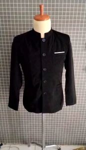 jasko putih Mandarin polos Jas Koko Pria Slimfit