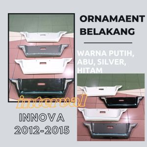 Ornament Tatakan Plat Nomer Mobil Innova 2012-2015 License Ornamen