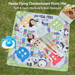 CAMEL CROWN Panda Picnic Mat Thickened Outdoor Camping Tent Floor Mat Moisture-proof Mat Aeroplane Chess Childrens Mat