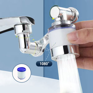 1080° Robot Arm Faucet Extender Faucet Nozzle Adjustable Adapter Swivel Extendable Water Faucet Spray Head Nozzle Universal