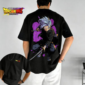 Bandai | Dragon Ball Future Trunks Street Trend Style Mens T-Shirt Summer Out Y2k Wear Sports Casual Top Loose Mens and Womens Wear