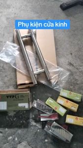 Kẹp bản lề sàn  - Kẹp kính cường lực (Kẹp trên kẹp dưới khóa sàn kẹp chữ L Cốt đỉnh)
