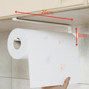 YUHANG | No-Drilling Kitchen Paper Towel Holder Under Cabinet Hanging Roll Paper Holder