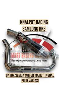 Knalpot Racing Samlong RKS untuk Motor Matic Beat Scoopy Vario Mio Nex Fino Skywive genio fazio