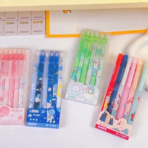 5pcs/Set 0.5mm Cute Mechanical Automatic Pencil Set With Refills Pencils Stationery Supplies