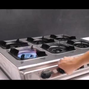 Commercial 4 Burner Gas Stove: A Heavy Duty Stainless Steel Kitchen Appliance