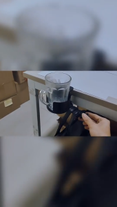 🔥SZPK 2-in-1 Desk Cup Holder with Headphone Hanger GEN2 🔥Adjustable Clamp 🔥 Adjustable Hanger