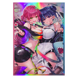 Túi Đựng Thẻ Yu-Gi-Oh HD Clear Twin Sister Flash Túi Bảo Vệ Hai Lớp 63x90 Túi Đựng Thẻ Game Tabletop Gaming Accessory