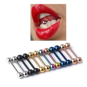 (Lidah ball 5 dan 6 mm)  1 Pcs Anting Lidah/Tounge/tindik lidah Titanium Pria dan wanita