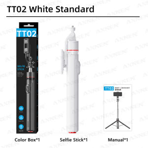 AXNEN | 68.9in Auto Pop Up Tripod Selfie Stick Magnetic Bluetooth Remote All-in-one Tripods Smartphone Holder for Shooting Vlog Video
