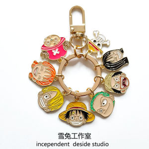 พวงกุญแจลูฟี่โซลอนซานจิวันพีซไอเดียสร้างสรรค์ใช้ได้จริงของสะสมแบรนด์เนมของแท้ที่ห้อยกระเป๋าของขวัญวันเกิด