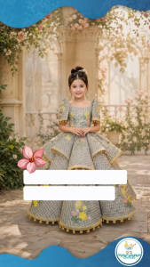 Buwan ng Wika Embroidered Flower design Banig Filipiniana Gown for Kids Cultural Events Philippines