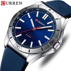 CURREN 8449 Original New Fashionable Mens Quartz Watch Waterproof Night Light Leisure Mens Luxury Watch часы мужские наручные