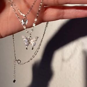 Kalung Wanita Liontin Kupu Double Deck Summer Butterfly | Fillows Aksesoris