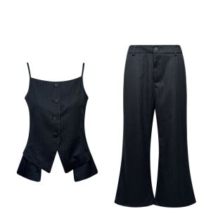 VKSOD | Stylish Minimalist Fitted Sleeveless Slimming Versatile Loose Outfit Set