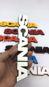 EMBLEM MOBIL SCANIA EKSTERIOR MOBIL DENGAN VARIASI TIMBUL 3D BAHAN FIBERGLASS
