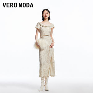 Vero Moda | Đầm Hoa Nếp Gập Đai Ngực Mới Thu