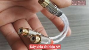 Dây chia tín hiệu AV 1đực ra 2 cái dây mạ bạc cao cấp ( giá bán 1 sợi )
