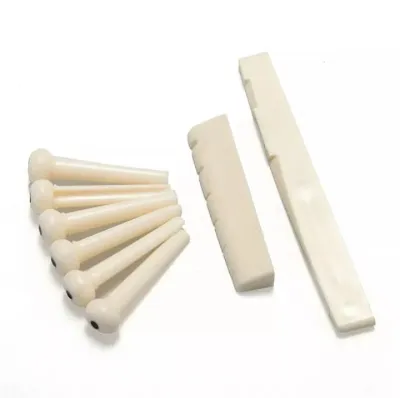 Bridge Pin Sadle Nut Guitar Acustic -1set