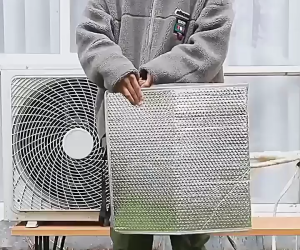 Tấm che chống nóng cách nhiệt cục nóng điều hòa