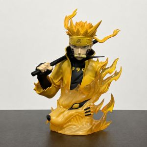 Bandai | 14cm Anime Naruto Figure Kurama Naruto Rikudousennin Modo Figurine Model PVC Collection Desktop Action Figure Toy Kid Gifts