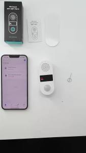 iHseno | Tuya Wifi Sound&Light Alarm PIR Motion Sensor 130DB Human Infrared Detector Security Smart Life Works With Alexa Google Home