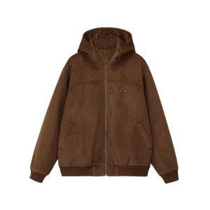 FPA | Hooded Loose Suede Bionic Down Jacket