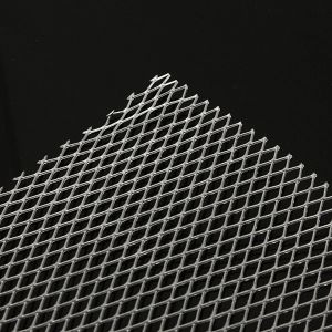25x20cm Aluminum Mesh Sheet Small Diamonds Grid Decorative Screen for Car Grill Lampblack Filter Sturdy Metal Net Panel