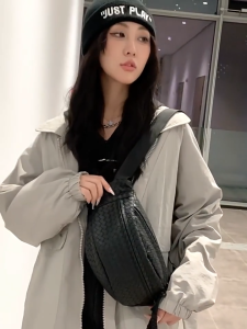 Comelnya Slingbag PU Leather Casual Waterproof Chest Bag PU Leather Beg Dada Silang Kasual Kalis Air