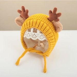 T.I - Topi Kupluk Rajut Rusa Anak Laki Perempuan Deer Beanie Hat Import