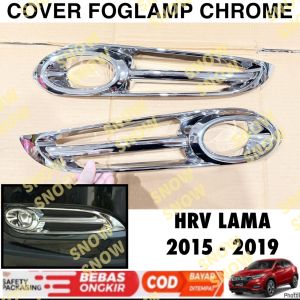 Cover Fog Lamp Honda Hrv Lama 2015 2017 2018 2019 Foglamp Chrome