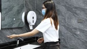 Wall-mounted Bathroom Tissue Dispenser Round Paper Towel Holder Paper Towel Dispenser Storage Box for Big Paper Towel Roll - intl