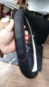 Bọc vô lăng da thật 100% da cừu cao cấp ôm sát vô lăng bao tay lái nội thất ô tô bọc tay lái vô lăng bao tay lái