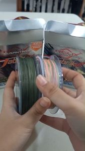 Senar PE JABRIK HS x8 Moss Green Black 300m by Relix Nusantara kuat tahan gesekan Free Leader Samar Benang Tali pancing