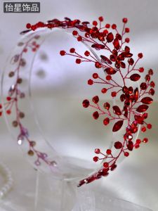 Elegant Red Rhinestone Waist Belt for Bride Wedding Dinner Dress Accessory Fashionable Original Design SA225 Alloy Buckle