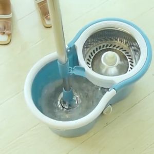 PEL MOP LANTAI PUTAR 360 DERAJAT STAINLES DENGAN ROL PRAKTIS KAIN PEL PUTAR SPIN MOP 6L BUCKET ULTRA MOP