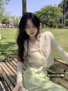 Chic French Lace Trim Shirt Womens Spring Summer Short Style Inner Wear Top plus Size Stylish Korean Version V-neck Button Detail